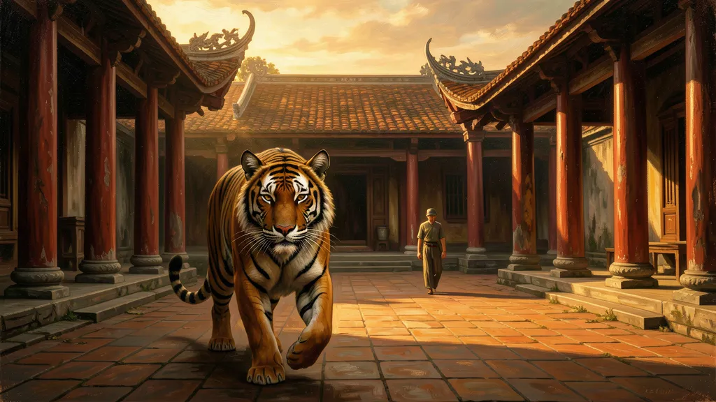 Đi sau một con hổ dữ